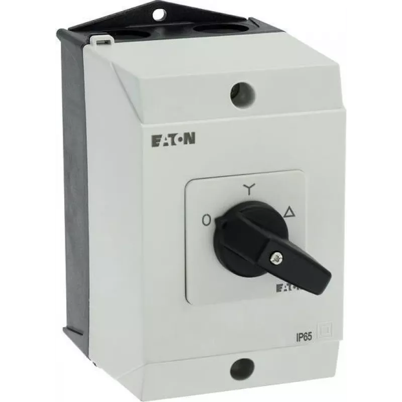 Eaton T0-4-8410/I1 3-pólový ZAP-VYP prepínač, 20 A, predná montáž, čierny/biely 207140