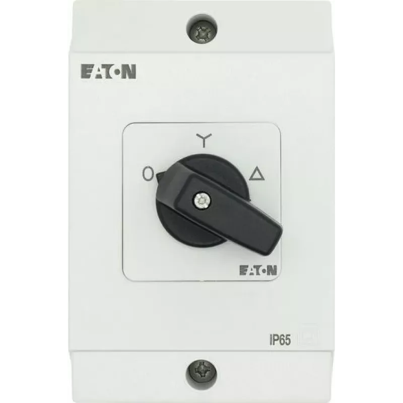 Eaton T0-4-8410/I1 3-pólový ZAP-VYP prepínač, 20 A, predná montáž, čierny/biely 207140