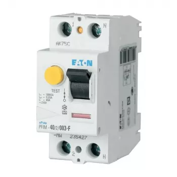 EATON PFIM-25/2/003-G/F Typ F prúdový chránič (RCCB), 2-pólový, 25 A, 30 mA, G/F-charakteristika 187449