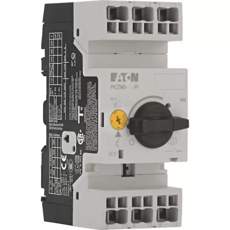 Eaton PKZM0-12-PI motorový istič, 8-12 A, 3-pólový, tepelno-magnetický, DIN lišta 199158