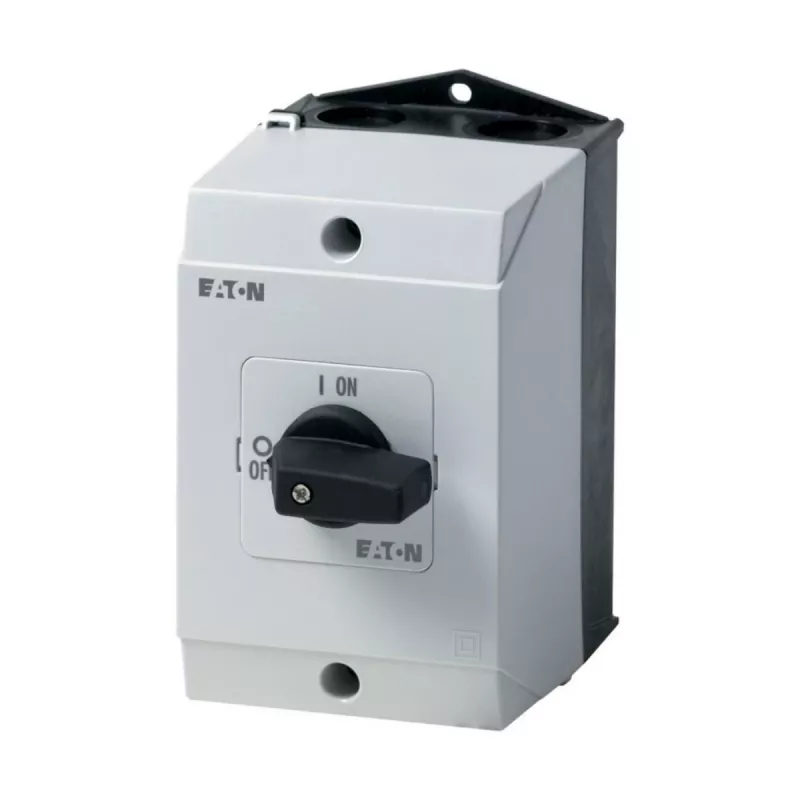 Eaton P1-25/I2 3-pólový hlavný vypínač 25 A, čierno-biela páčka, montáž na predný panel 207299