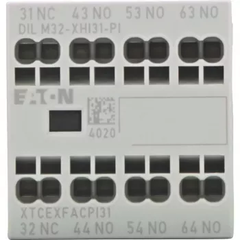 Eaton DILM32-XHI31-PI pomocný spínací modul, 3NO+1NC, 4A, skrutkové svorky, predná montáž pre stýkače DILM7-DILM32 199312