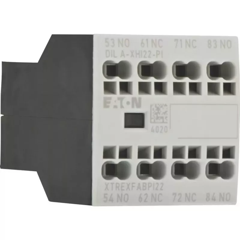 Eaton DILA-XHI22-PI pomocný kontaktný blok, 2NO+2NC, 4A, predná montáž 199319