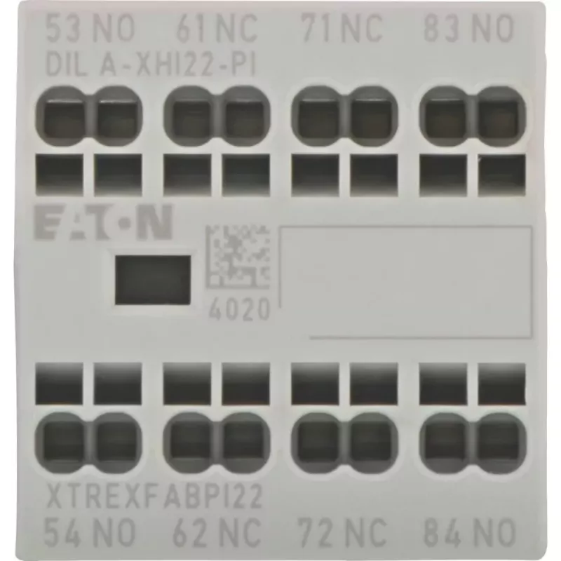 Eaton DILA-XHI22-PI pomocný kontaktný blok, 2NO+2NC, 4A, predná montáž 199319