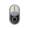 Eaton M22S-DDL-W dvojitý ovládač tlačidla, osvetlený, biely 216707