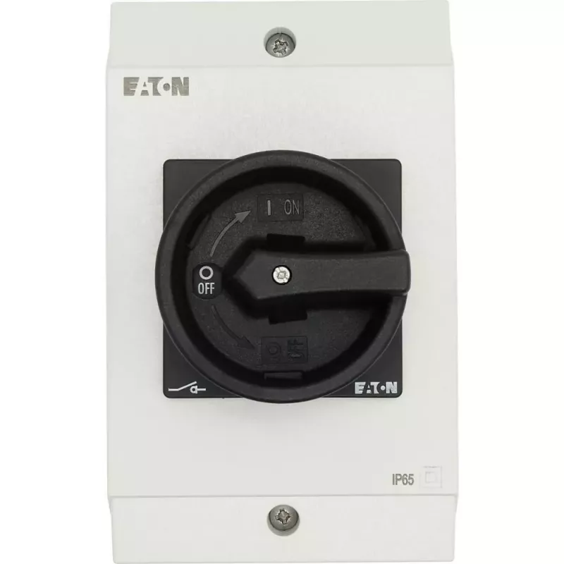 Eaton P1-25/I2-SI/HI11-SW bezpečnostný otočný spínač, 3-pólový, čierny/biely 207311