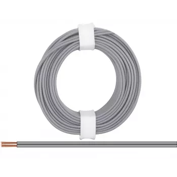 Donau Elektronik 218-99 lanko 2 x 0,14 mm² sivé 5 m