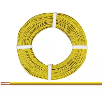 Donau Elektronik 218-38-25 lanko 2 x 0,14 mm² hnedé, žlté 25 m