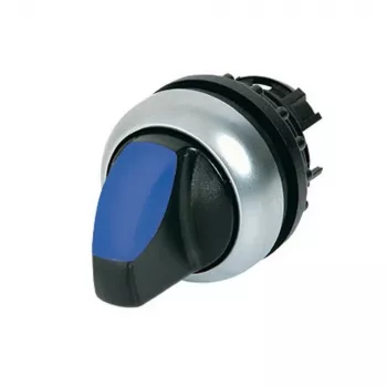 Eaton M22-WRLK-B osvetlený ovládač prepínača, otočný gombík, 2-polohový, aretovaný, čierny