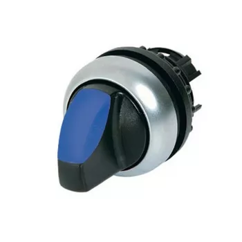 Eaton M22-WRLK-B osvetlený ovládač prepínača, otočný gombík, 2-polohový, aretovaný, čierny