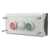 Eaton M22-I3-M2 sivé puzdro tlačidla, 3 výrezy, 22,5 mm 216533