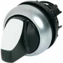 Eaton M22-WRLK3-W 3-polohový páčkový spínač, plast, biely páčka, titánová clona 216843-BK