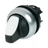 Eaton M22-WRLK3-W 3-polohový páčkový spínač, plast, biely páčka, titánová clona 216843-BK