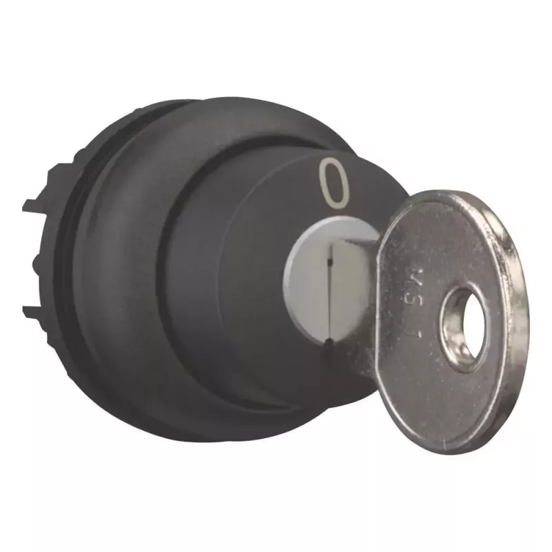 Eaton M22S-WS kľúčový volič, 2 polohy, aretovaný, čierny 216882