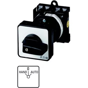 Eaton T0-1-15431/Z otočný spínač 1-pólový 20A 690V AC podomietková montáž čierny/biely 029364