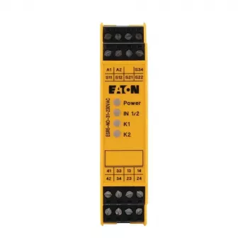 Eaton ESR5-NO-31-230VAC bezpečnostné relé, 230V AC, 3 NO bezpečnostné kontakty, 1 NC pomocný kontakt, DIN lišta 119380