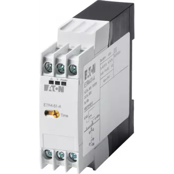 Eaton ETR4-51-A hviezda-trojuholník časové relé, 24-240V AC/DC, 3-60s, 2 CO, DIN lišta 031884
