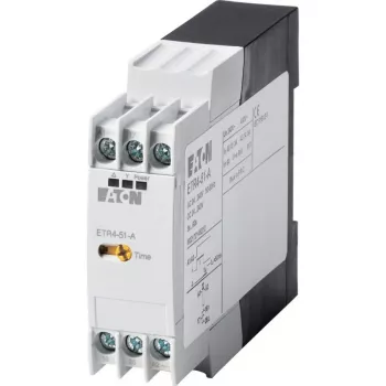 Eaton ETR4-51-A hviezda-trojuholník časové relé, 24-240V AC/DC, 3-60s, 2 CO, DIN lišta 031884