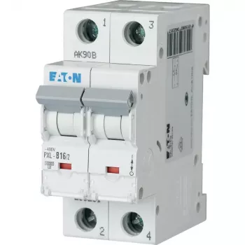 Eaton PXL-B16/2 istič, 16 A, 2-pólový, typ B, 10 kA, 230/400 V AC, DIN lišta 236231