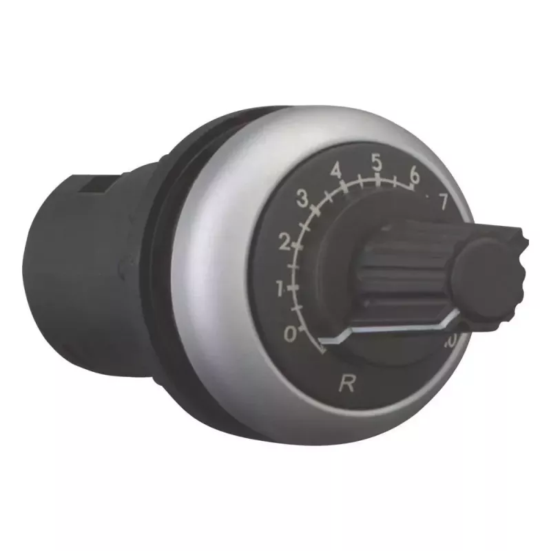 Eaton M22-R470K rotačný potenciometer, 470 kΩ, 0,5 W, jednootáčkový, lineárny, montáž do panelu