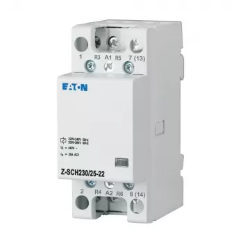 Eaton inštalačný stýkač FUG Z-SCH230/25-22 230V AC 25A 2NO 2NC DIN lišta 248849