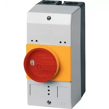 Eaton CI-PKZ0-GRM prázdne puzdro s núdzovým vypínačom, IP65, 158 x 80 x 126 mm, červená/žltá 260104