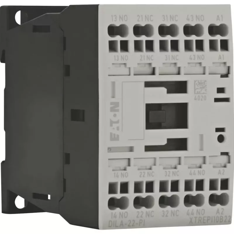EATON DILA-22(24VDC)-PI pomocný stýkač, 24 V DC cievka, 2NO+2NC, Push-in svorky 199218