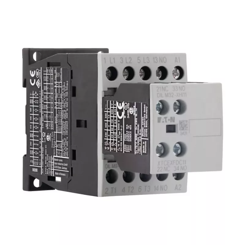 Eaton DILM9-21 výkonový stýkač 3-pólový 4kW 400V AC cievka 230V 50Hz 2NO+1NC 276760