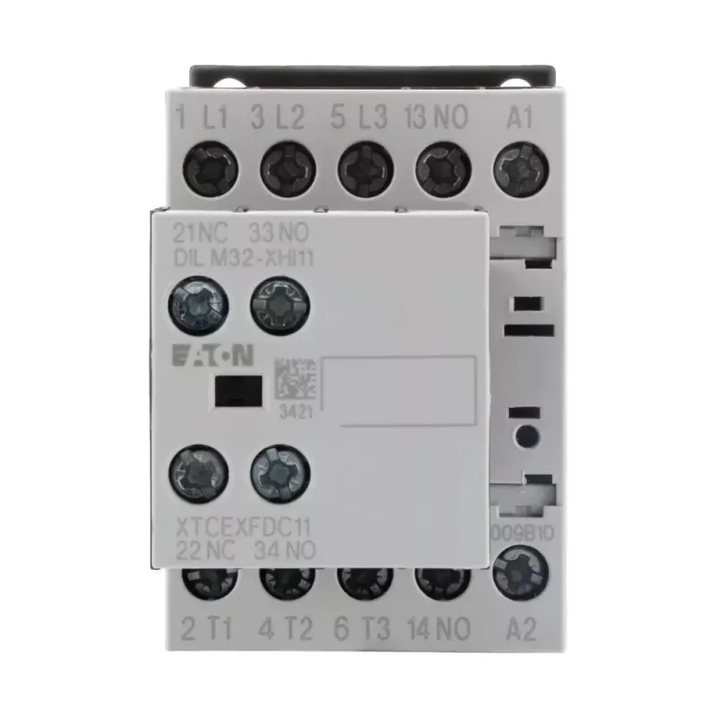 Eaton DILM9-21 výkonový stýkač 3-pólový 4kW 400V AC cievka 230V 50Hz 2NO+1NC 276760