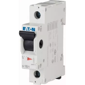 Eaton IS-16/1 izolačný vypínač, 1-pólový, 16 A, 230/400 V AC, montáž na DIN lištu 276254