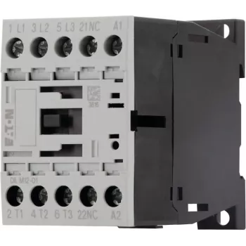 Eaton DILM12-01 3-pólový motorový stýkač, 230 V AC / 240 V AC cievka, 12 A, 1 NC pomocný kontakt 276865