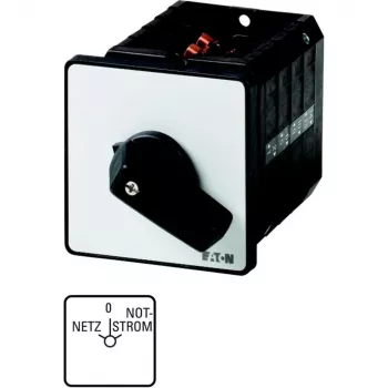 Eaton T5B-4-8902/E 4-pólový otočný spínač, 32 A, 690 V AC, čierny/biely 207430