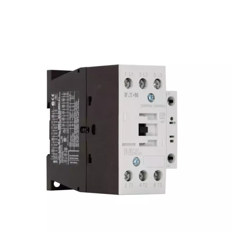 Eaton DILM17-01 stýkač, 3-pólový, 17 A, 230 V AC cievka, 1 NC pomocný kontakt 277036