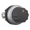 Eaton M22-WR4 čierny otočný gombík, 4-polohový, aretovaný