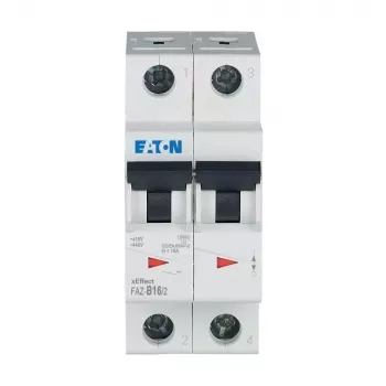 Eaton FAZ-B16/2 istič (MCB), 2-pólový, 16 A, typ B, 230/400 V AC, 10 kA, DIN lišta 278734