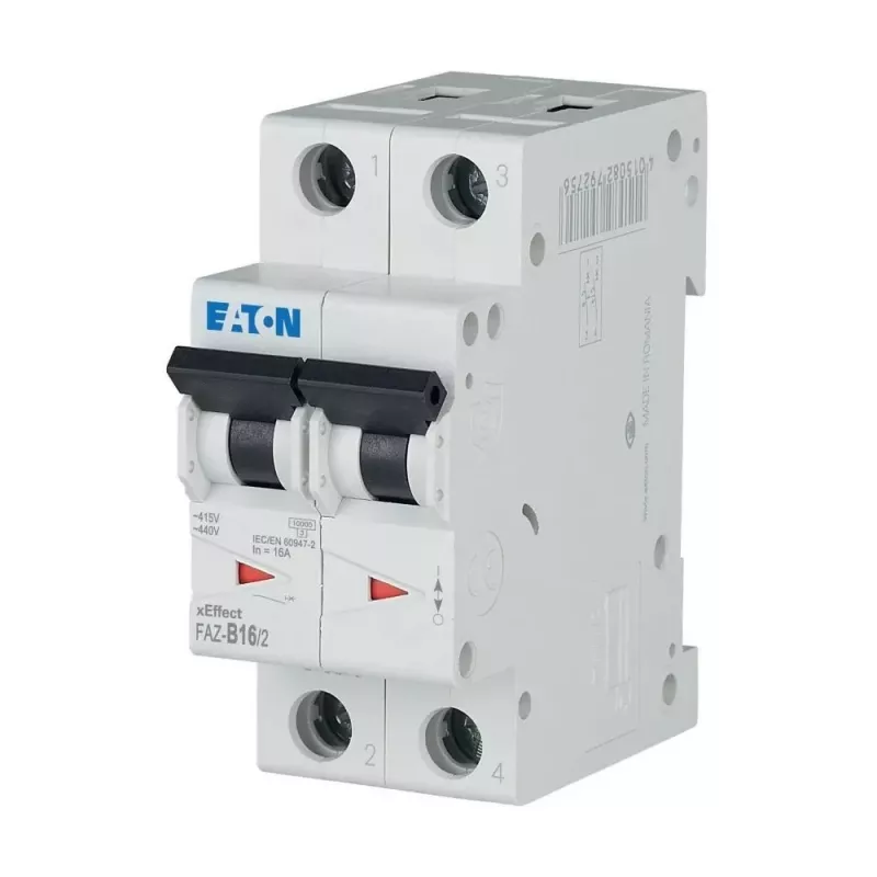 Eaton FAZ-B16/2 miniatúrny istič (MCB), 2-pólový, 16 A, typ B
