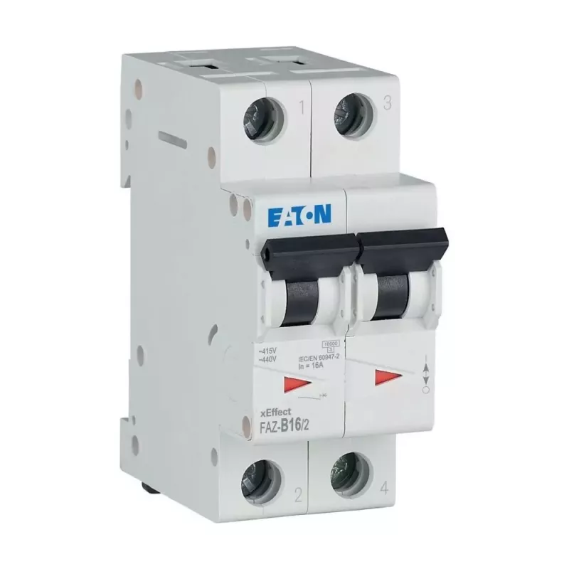 Eaton FAZ-B16/2 miniatúrny istič (MCB), 2-pólový, 16 A, typ B