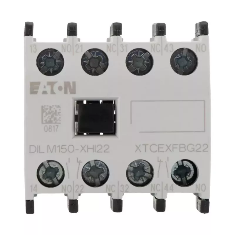 Eaton DILM150-XHI22 blok pomocných kontaktov, 2NO+2NC, čelná montáž, skrutkové svorky 277950