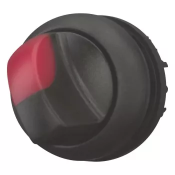 Eaton M22S-WLKV-R ovládač prepínača, 2-polohový aretovaný, čierny otočný gombík, plastový čelný prstenec 284399