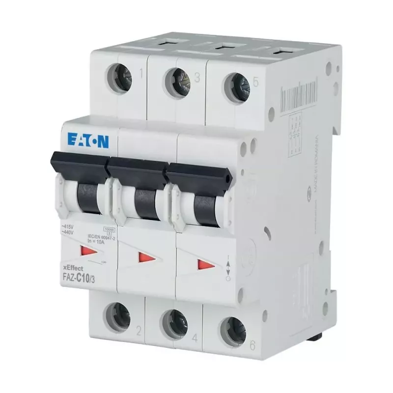 Eaton FAZ-C10/3 istič typ C 10 A 3-pólový 278869