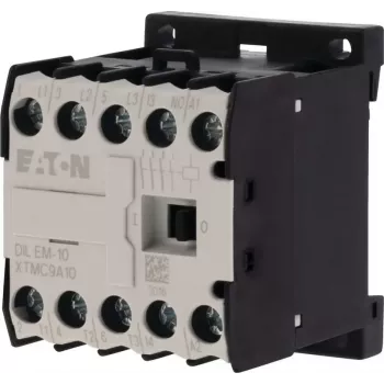 EATON DILEM-10 mini stýkač, 3-pólový, 24 V AC 50 Hz cievka, 9 A AC-3, 1 NO pomocný kontakt 010005