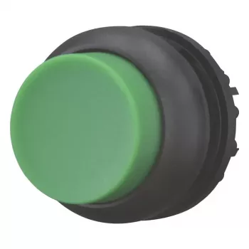 Eaton Moeller M22 ovládač tlačidla, zvýšený, tlačný, zelený, plastový čelný prstenec, 22,5 mm 216645
