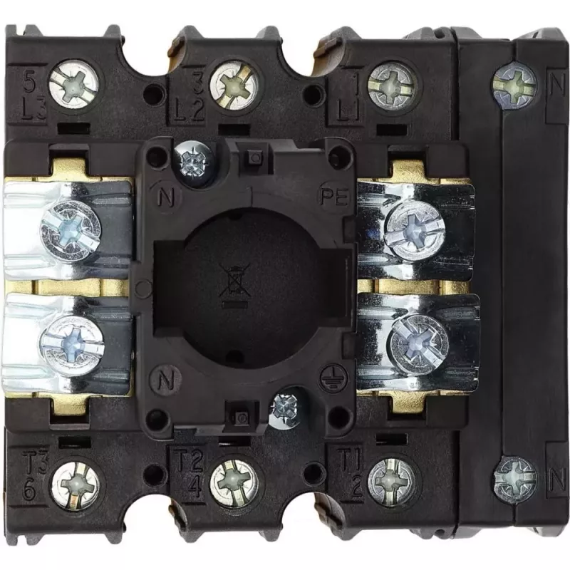 Eaton P3-63/EA/SVB/N hlavný vypínač 3-pólový 63A červený/žltý 010398