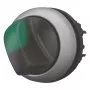 Eaton M22 otočný pohon, 3 polohy, aretovaný, čierny gombík so striebornou clonou 284395