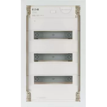 Eaton KLV-36UPP-F rozvádzač na omietku, 36 modulových jednotiek, 3 rady, priehľadné tónované dvere, biela 178802