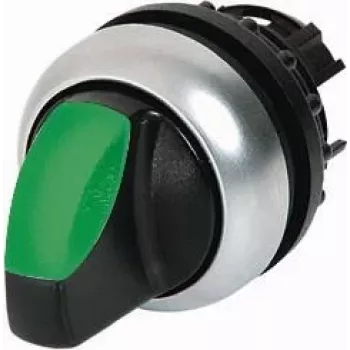 Eaton M22-WRLK3-G otočný prepínač, 3 polohy, aretovaný, čierny, titánová clona 216847