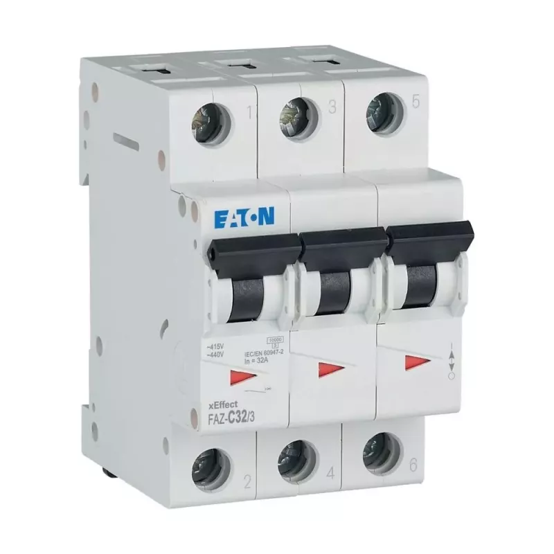 Eaton FAZ-C32/3 istič typ C, 32 A, 3-pólový, 10 kA, DIN lišta 278876