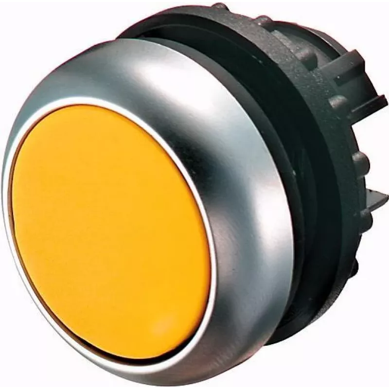 Eaton M22-DL-Y tlačidlový spínač, čierny/metalický/žltý 216929