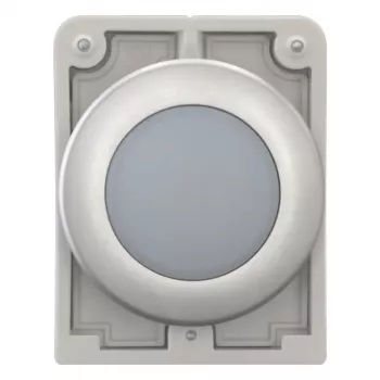 Eaton RMQ-Titan plochá okrúhla hlava signalizačného svetla, biela šošovka, chrómová clona, M30C-FL-W 183287