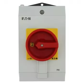Eaton P1-40/I2H/SVB hlavný vypínač s funkciou núdzového zastavenia, uzamykateľný, 40 A, 690 V, 3-pólový, montáž na predný panel, IP65 199922